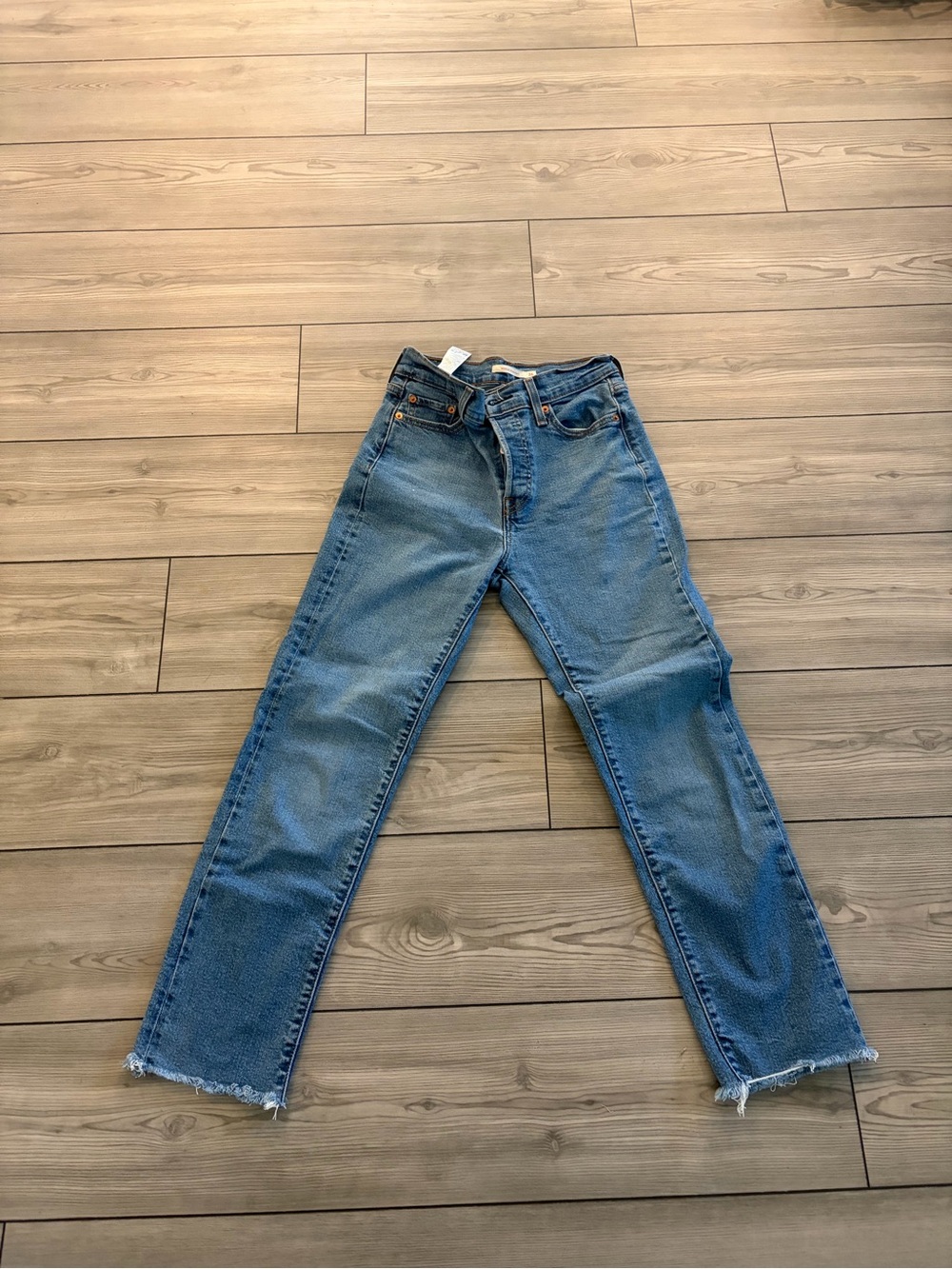 Wedgie straight high rise Levi’s jeans